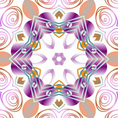 Decorative illustration design with gradient shapes. Artistic crypto art for wallpaper, wrapper, banner, web, flyer, brochure, poster, digital paper, etc. NFT non fungible token as collectible assets clipart