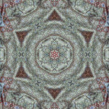 Arka plan için mistik desen tasarımı. Web sitesi için 3D illüstrasyon sanatı, kullanıcı arayüzü teması, kapak fotoğrafı, iç dekorasyon fikri, duvar resmi, nakış ve batik kavramı için duvar kağıdı