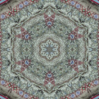 Arka plan için mistik desen tasarımı. Web sitesi için 3D illüstrasyon sanatı, kullanıcı arayüzü teması, kapak fotoğrafı, iç dekorasyon fikri, duvar resmi, nakış ve batik kavramı için duvar kağıdı