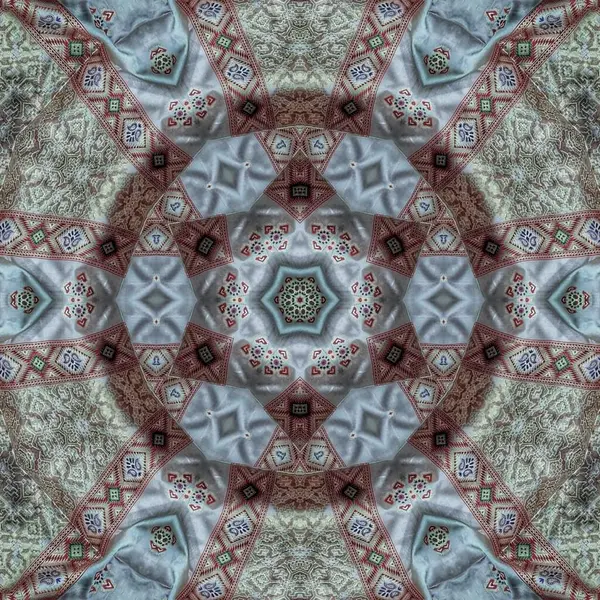 Arka plan için mistik desen tasarımı. Web sitesi için 3D illüstrasyon sanatı, kullanıcı arayüzü teması, kapak fotoğrafı, iç dekorasyon fikri, duvar resmi, nakış ve batik kavramı için duvar kağıdı