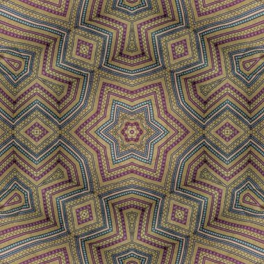 Nakış ve batik tasarım konsepti. Tekstil, kiremit, duvar kaplaması vs. için antik illüstrasyon sanatı. Kapak fotoğrafı ve iç dekorasyon fikri için yeni moda duvar kâğıdı. Halı arkaplanı için soyut desen