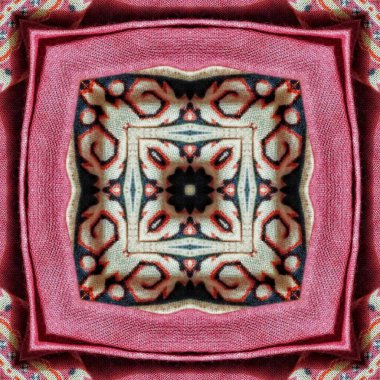 Arka plan için tekstil deseni tasarımı. Geleneksel nakış ve batik kavramı. Kumaş, kiremit, yatak örtüsü, elbise, halı, duvar kaplaması, ambalaj kağıdı baskısı için dijital baskı çalışması