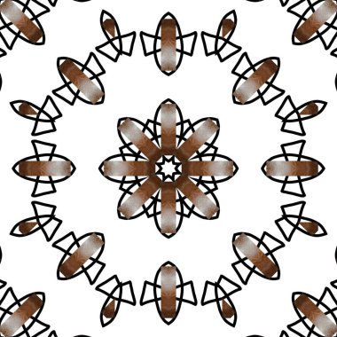 Boyama kitabı, mandala yapımı, renk doldurma vs. için soyut boyama sayfası