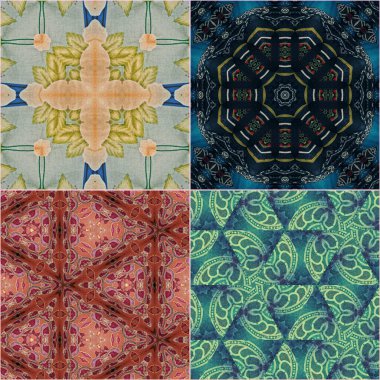 Geleneksel süs eşyası, halı, elbise, Noel iç dekorasyonu için süsleme deseni. Türk halısı, İran halısı, duvar örtüsü, ipek kumaş baskısı için karışık motifler