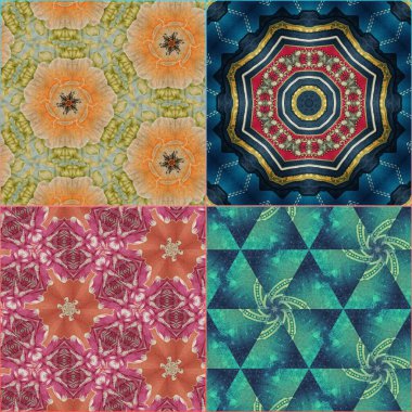 Geleneksel süs eşyası, halı, elbise, Noel iç dekorasyonu için süsleme deseni. Türk halısı, İran halısı, duvar örtüsü, ipek kumaş baskısı için karışık motifler