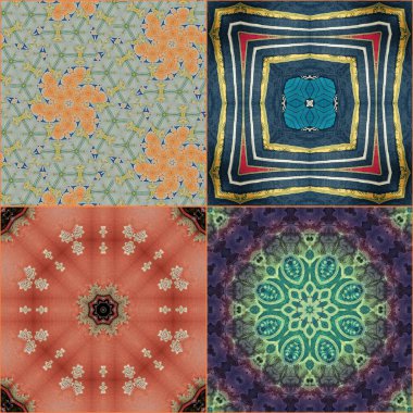 Geleneksel süs eşyası, halı, elbise, Noel iç dekorasyonu için süsleme deseni. Türk halısı, İran halısı, duvar örtüsü, ipek kumaş baskısı için karışık motifler