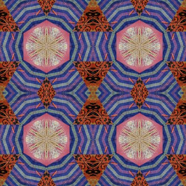 Modern nakış deseni tasarımı. soyut arkaplan duvar kağıdı ve tema. İç dekorasyon fikri. Yeni moda nakış ve batik konsepti. Mozaik zemin. Tişört için baskı işi