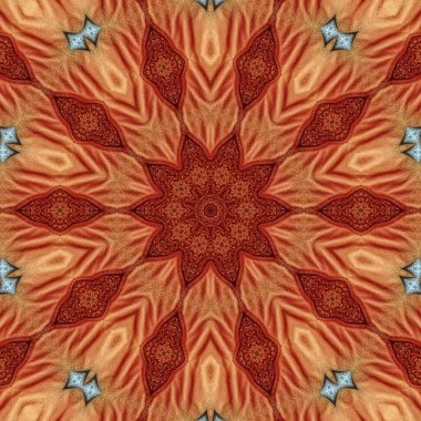 Yün dokudan yapılmış arka plan için sanatsal tasarım. Geleneksel nakış ve batik kavramı. Kumaş, elbise, halı, halı, duvar kaplaması, ambalaj kağıdı baskısı için dijital baskı çalışması