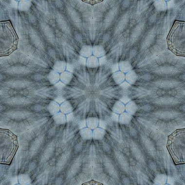 Decorative jeans background texture for youth fashionwear. Torn blue jeans design for textile, flyer, brochure, fashion magazine, ceramic tiles, carpet printing. Indigo concept design for home decor clipart