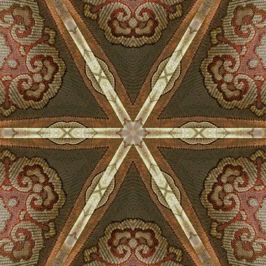 Geleneksel nakış, karışık vicuna ve kaşmir yünü. Örtü, elbise, halı, şallar, yastık kılıfı, perdeler vb.