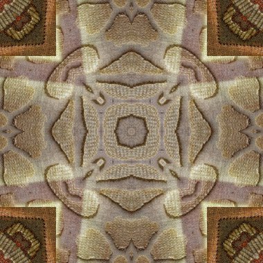 Geleneksel nakış, karışık vicuna ve kaşmir yünü. Örtü, elbise, halı, şallar, yastık kılıfı, perdeler vb.