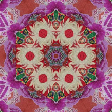 Traditionally combined tie dye batik and embroidery design made with sublimation block print. Allover design made for stitch work or printing on cloth, dress, carpet, shawls, pillowcase, curtains etc clipart