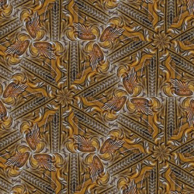 Pahalı tahta üzerine oyulmuş antik sanat eserleri. Sınır, çerçeve, döşeme, duvar kaplaması, mobilya dekorasyonu, fayanslar, ambalaj kağıdı baskısı için oymalı el işi tasarımı