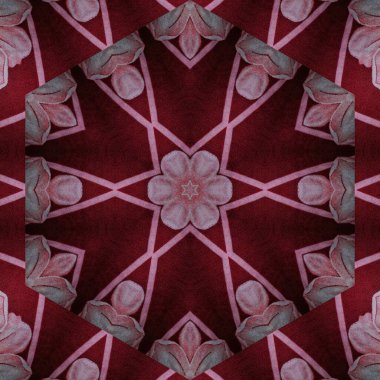 Embroidery and batik design concept. Antique art for clothing print, sublimation block etc. New trendy wallpaper, cover photo, interior decoration idea. Abstract pattern for the carpet background