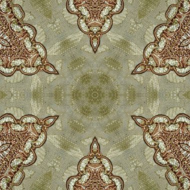 Embroidery and batik design concept. Antique art for clothing print, sublimation block etc. New trendy wallpaper, cover photo, interior decoration idea. Abstract pattern for the carpet background