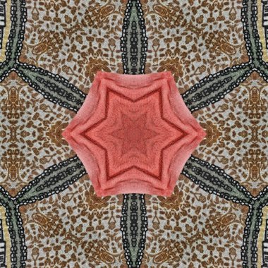Pakistan ve Hint kültüründen phulkari kalamkari motifli geleneksel tasarım. Halı dupatta batik nakışı için geometrik etnik desen. Panjabi Dijital baskısı boho aztec doku sanatı olarak