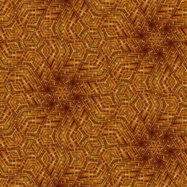 Karışık bambu, hasır, ahşap, kabile el işi desenleri. Kumaş, tavan kiremitleri, duvar örtüsü, ambalaj kağıdı vs. üzerine sanatsal baskı için özgün doku
