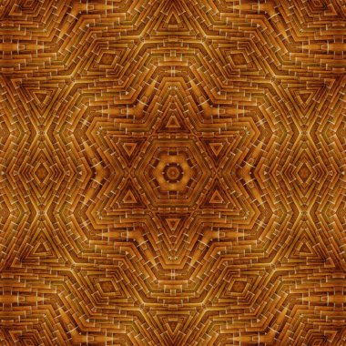Karışık bambu, hasır, ahşap, kabile el işi desenleri. Kumaş, tavan kiremitleri, duvar örtüsü, ambalaj kağıdı vs. üzerine sanatsal baskı için özgün doku