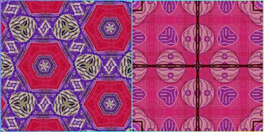 Pakistan ve Hint kültüründen phulkari kalamkari motifli geleneksel tasarım. Halı dupatta batik nakışı için geometrik etnik desen. Panjabi Dijital baskısı boho aztec doku sanatı olarak