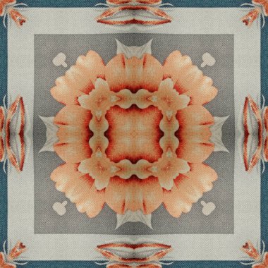 Embroidery and batik design concept. Antique art for clothing print, sublimation block etc. New trendy wallpaper, cover photo, interior decoration idea. Abstract pattern for the carpet background
