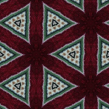 Pakistan ve Hint kültüründen phulkari kalamkari motifli geleneksel tasarım. Halı dupatta batik nakışı için geometrik etnik desen. Panjabi Dijital baskısı boho aztec doku sanatı olarak
