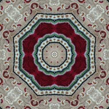 Pakistan ve Hint kültüründen phulkari kalamkari motifli geleneksel tasarım. Halı dupatta batik nakışı için geometrik etnik desen. Panjabi Dijital baskısı boho aztec doku sanatı olarak