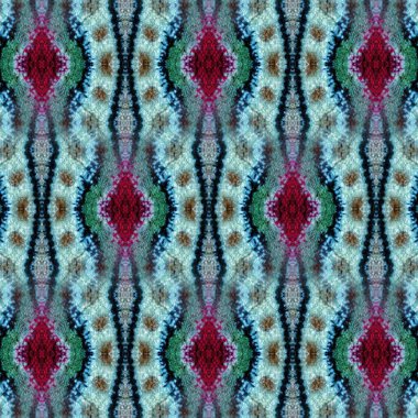 Pakistan ve Hint kültüründen phulkari kalamkari motifli geleneksel tasarım. Halı dupatta batik nakışı için geometrik etnik desen. Panjabi Dijital baskısı boho aztec doku sanatı olarak