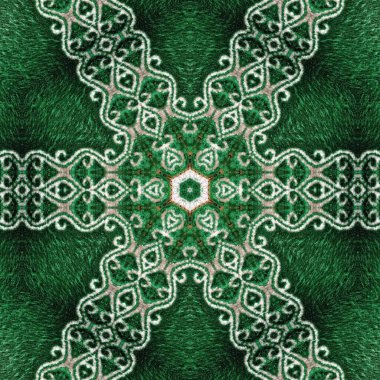 Pakistan ve Hint kültüründen phulkari kalamkari motifli geleneksel tasarım. Halı dupatta batik nakışı için geometrik etnik desen. Panjabi Dijital baskısı boho aztec doku sanatı olarak