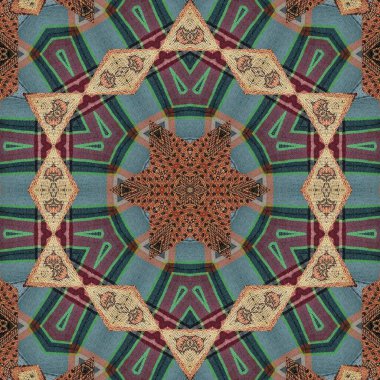 İlham verici izin tasarımı karışık botanik, geometrik, kabile, geleneksel motiflerle yapıldı. Tekstil, halı, duvar örtüsü, kiremitler, kağıt baskı için en iyisi.