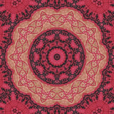 Pakistan ve Hint kültüründen phulkari kalamkari motifli geleneksel tasarım. Halı dupatta batik nakışı için geometrik etnik desen. Panjabi Dijital baskısı boho aztec doku sanatı olarak