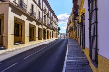 Malaga 'daki Endülüs şehri Ronda' nın ana caddesi.