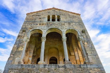 Very old church of Romanesque style in the north of Spain, Santa Maria del Naranco, Asturias clipart