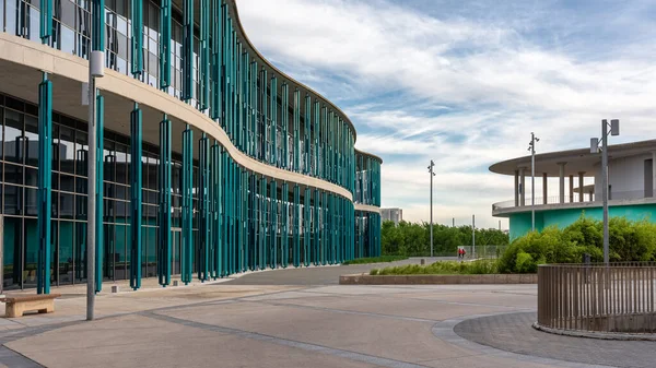 Modern Irodaházak Cégközpont Zaragoza Expo Felújított Területén — Stock Fotó