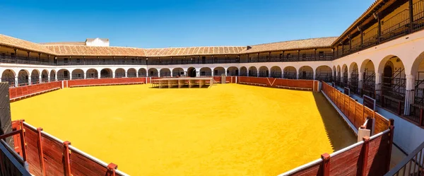 Plaza Toros Hexagonal Almadén Única Mundo Patrimonio Humanidad España —  Fotos de Stock