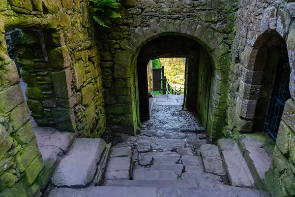 Toegang Van Kliffen Tot Dunnottar Castle Het Oosten Van Schotland — Stockfoto