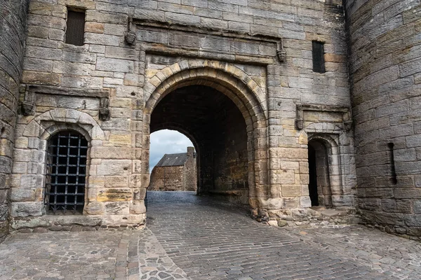 Poort Tot Middeleeuws Stirling Castle Schotse Hooglanden — Stockfoto