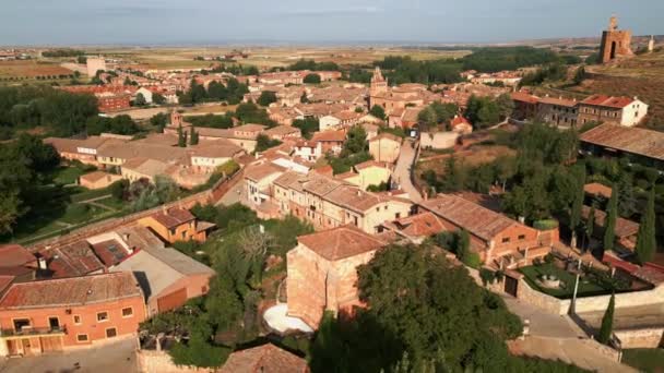 Középkori Város Ayllon Festői Falu Található Közép Spanyolországban Segovia — Stock videók