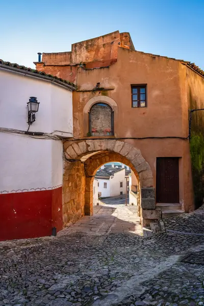 Entrance Arch Jewish Quarter Medieval City Caceres Extremadura — Stock Photo, Image