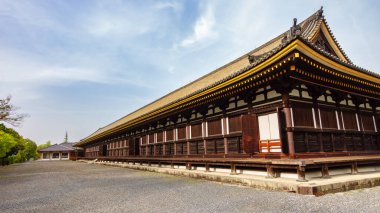 Kiyomizu Tapınağı, Kyoto, Japonya 'da büyük ahşap yapı.