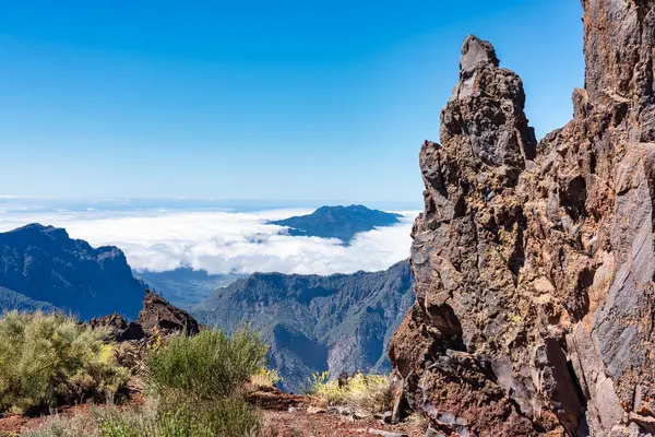 stock image Breathtaking view from the top of Roque de los Muchachos, Isla La Palma, Canary Islands