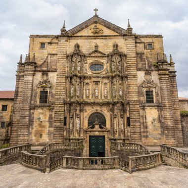 San Martin Manastırı cephesi Santiago de Compostela Katedrali, Galiçya