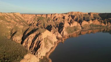 Barrancos del Burujon Toledo dağlarında, Castilla La Mancha, İspanya
