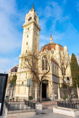 Church of San Manuel and San Benito in Calle de Alcala in Madrid, capital of Spain. clipart