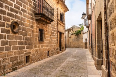 Baeza şehrinin tarihi merkezi, İspanya 'nın Unesco mirası, Endülüs.