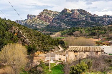 İspanya 'nın dağlık arazisi, Matarrana Vadisi, Teruel