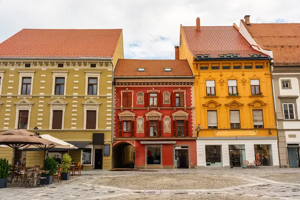 Picturesque buildings on the main beach of the city of Maribor, Slovenia