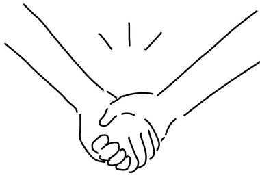 İki kişinin elleri.