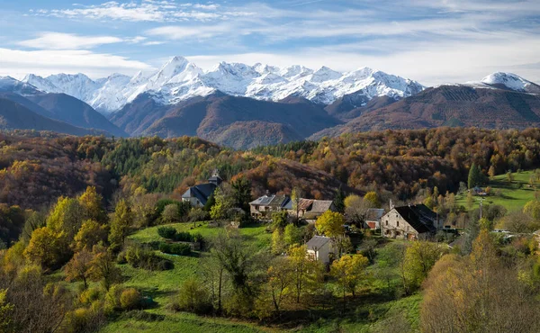 Stock image Mountain village in the Ariege Pyrenees in southwest France