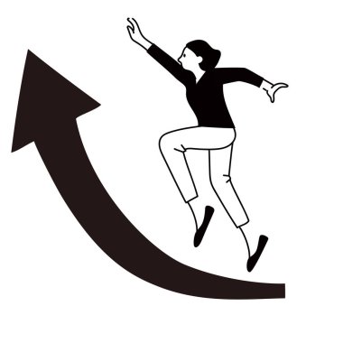 Kadın atlayışının klip sanatı