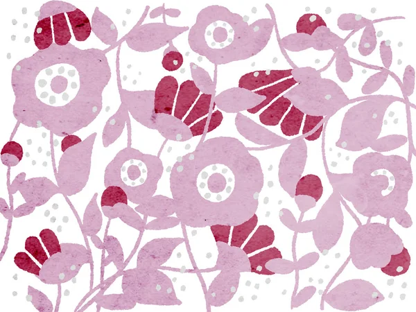 Flower Pattern Background Clip Arts — Foto Stock